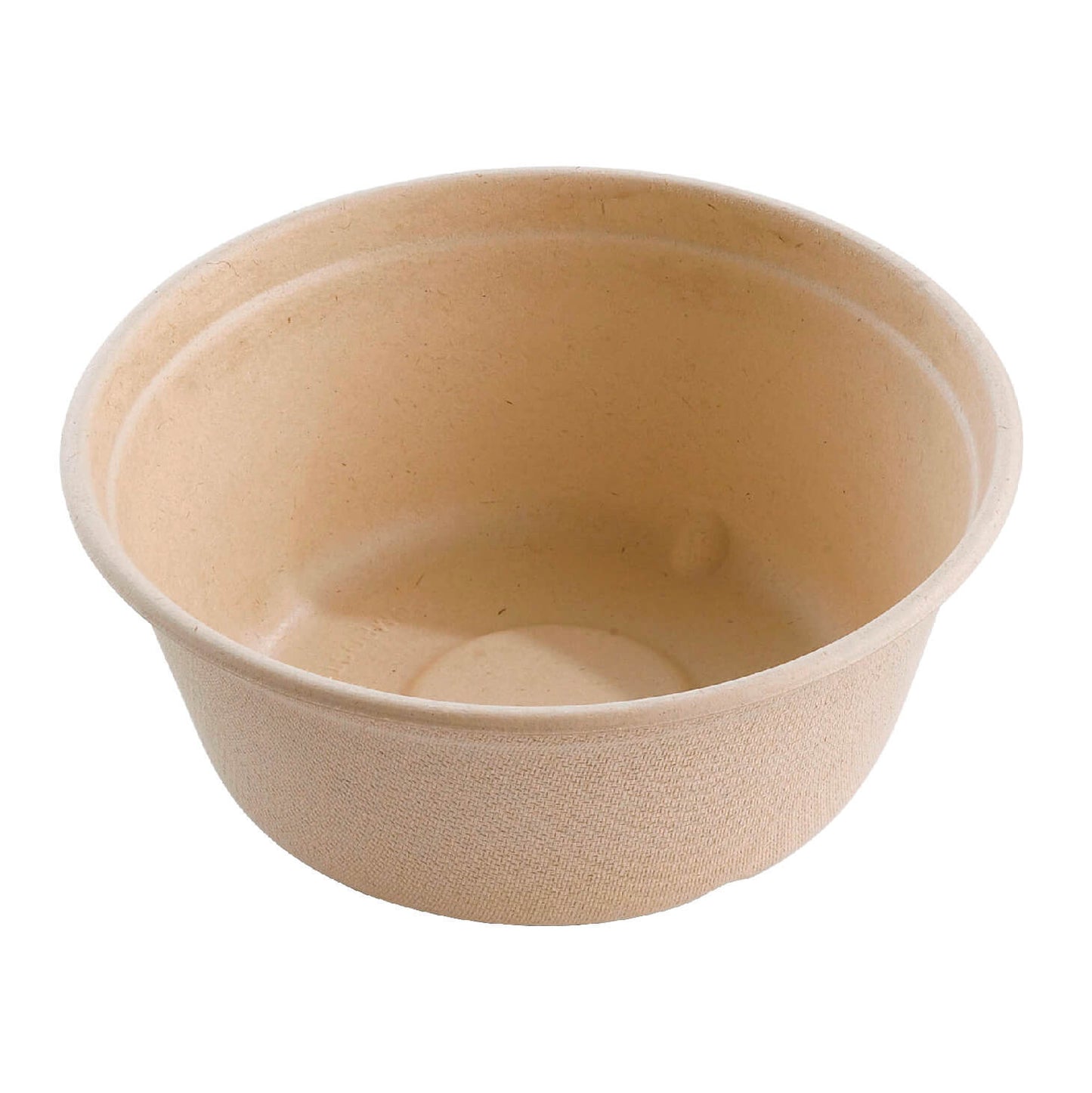 6" Compostable Bagasse/Sugarcane 17oz To-Go Bowl / Lid