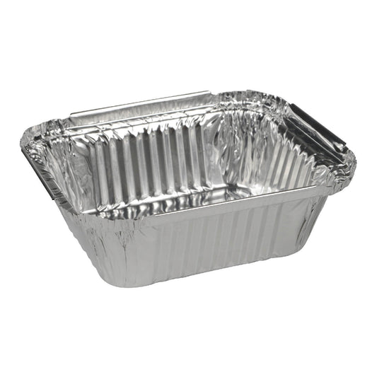 5.7" x 4.8" Aluminum Tray and Cardboard Lid