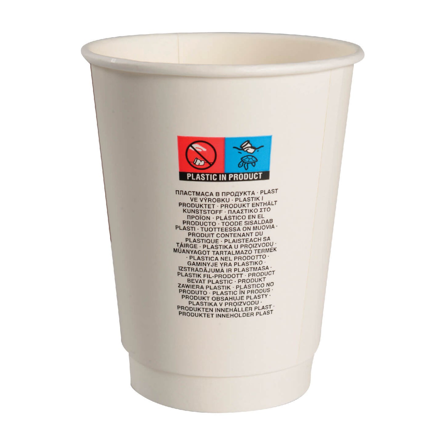 13.5oz Less is More Print Paper Hot Cup and Lid