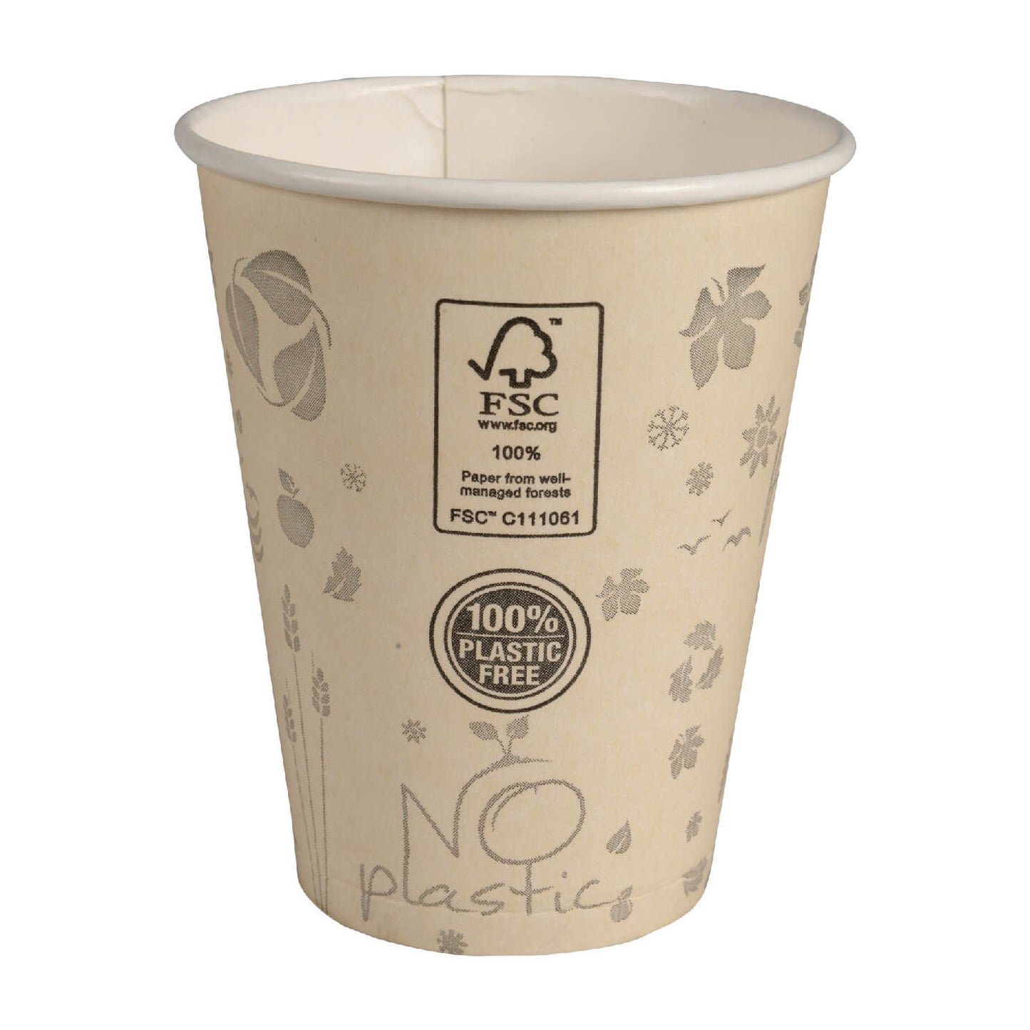 8oz Plastic-Free Water-based Coating Hot Cup