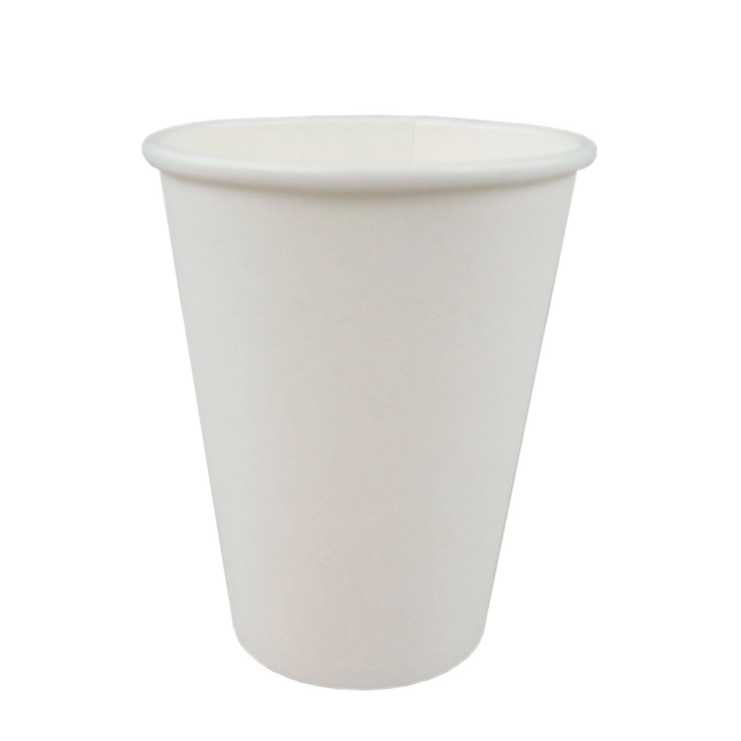 12oz Premium White Coffee Cup and Lid