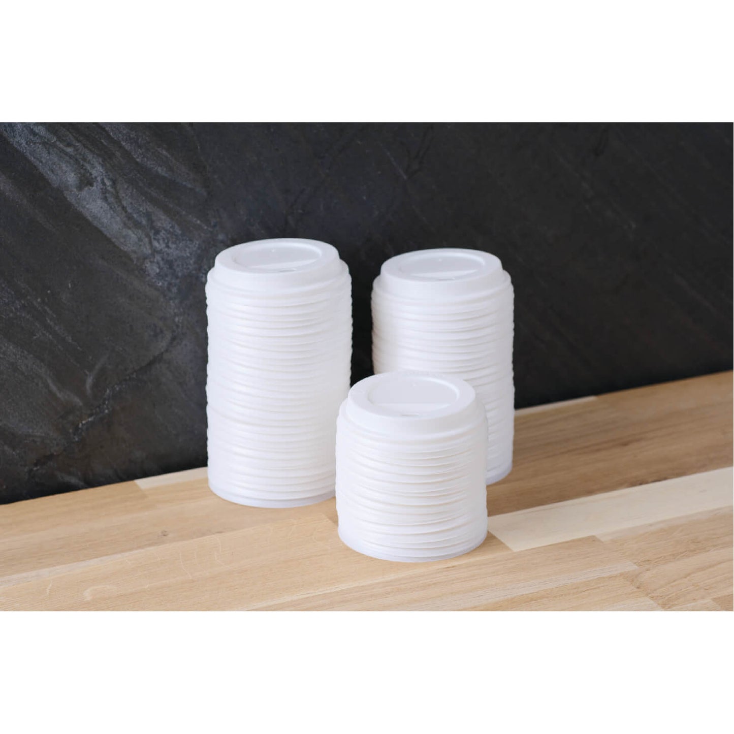 3.1” Compostable Sip-through CPLA Lid for 8oz Hot Cups