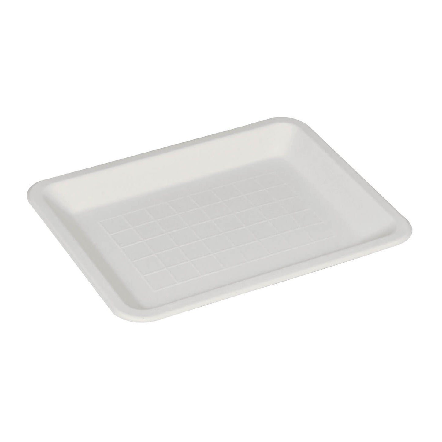 Compostable Bagasse/Sugarcane 5.9" x 7.9" Rectangular Eco Plate