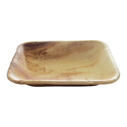 6.3" x 5" Compostable Rectangular Palm Leaf Plate