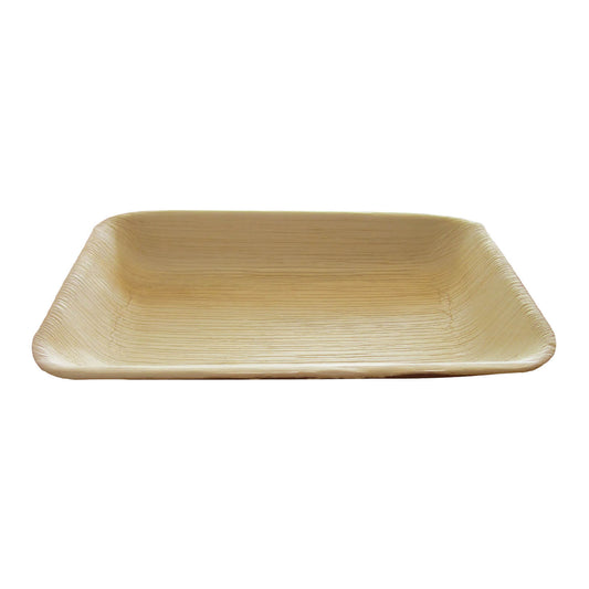 9.8" x 6.3" Compostable Rectangular Palm Leaf Plate