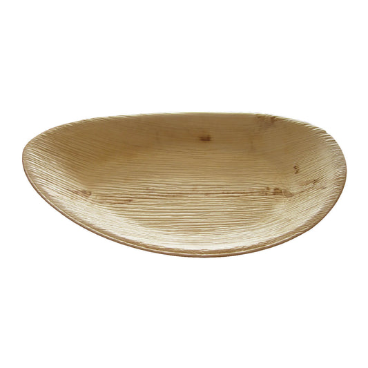 10.2" x 6.5" Compostable Oval Palm Leaf Plate