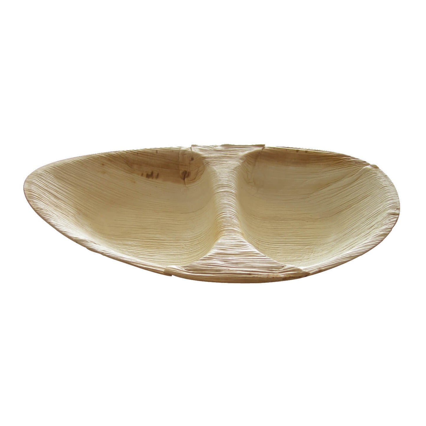 10.2" x 6.5" Compostable Oval Palm Split Leaf Plate