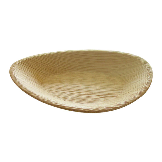 6.7" x 4.5" Compostable Oval Palm Leaf Plate