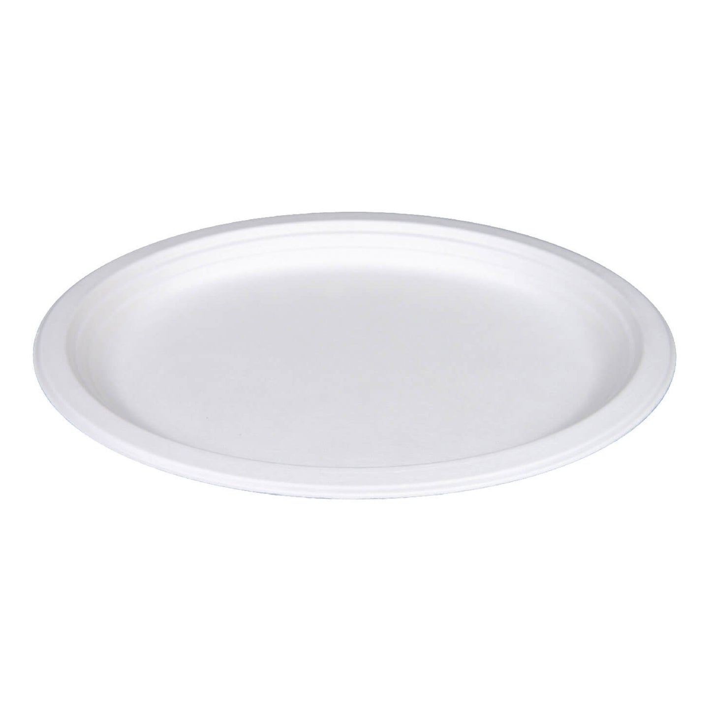 Compostable Bagasse/Sugarcane 12.5" x 10" Oval Eco Plate