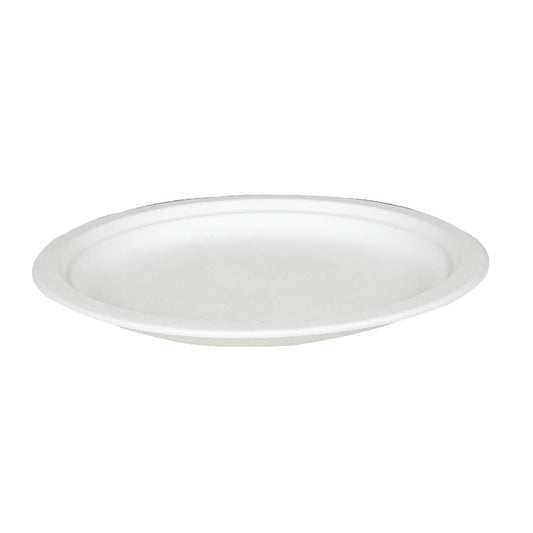 Compostable Bagasse/Sugarcane 9" Round Eco Plate