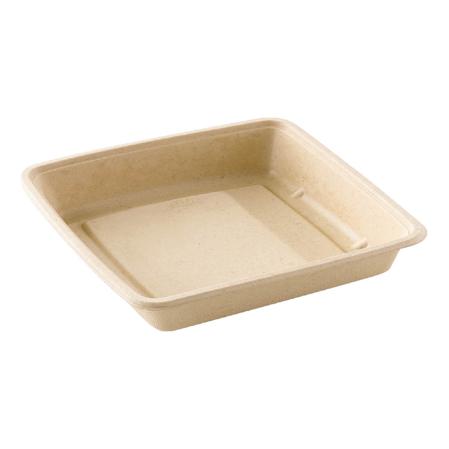 9" x 9" Compostable Bagasse/Sugarcane 48oz To-Go Container and Lid