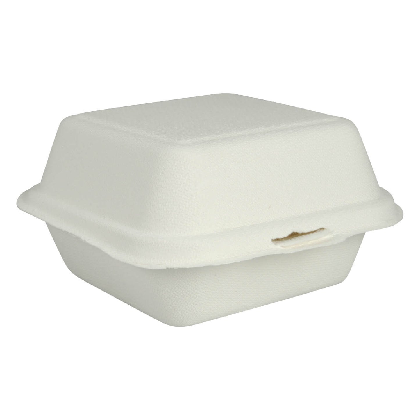 6" x 6" Compostable Bagasse/Sugarcane Clamshell Container