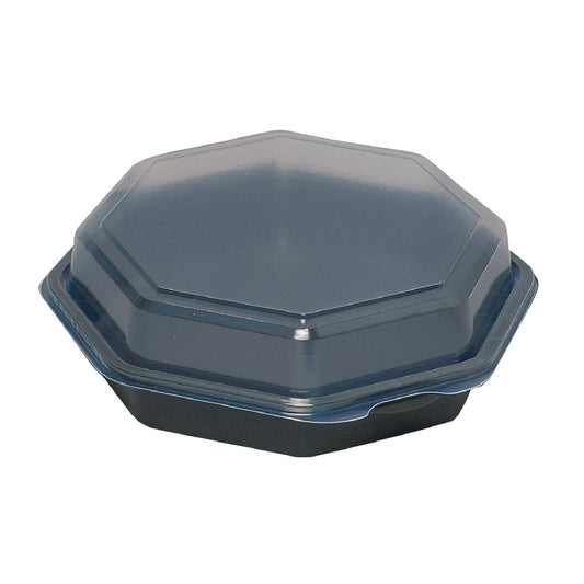 7.5" x 7.5" x 2.4" Octaview Plastic Container with Clear Lid